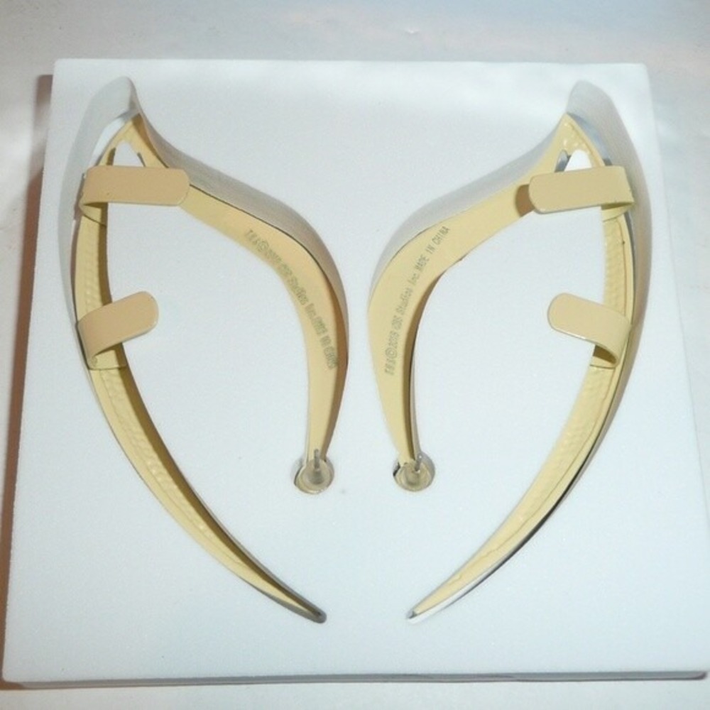 STAR TREK Cosplay Cuff Earrings Vulcan Ears Spock Elf Glass Gems Costume Bling - Picture 6 of 8